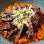 Steak Queso Rice : A Flavorful Recipe Total Time: 35 Recipe