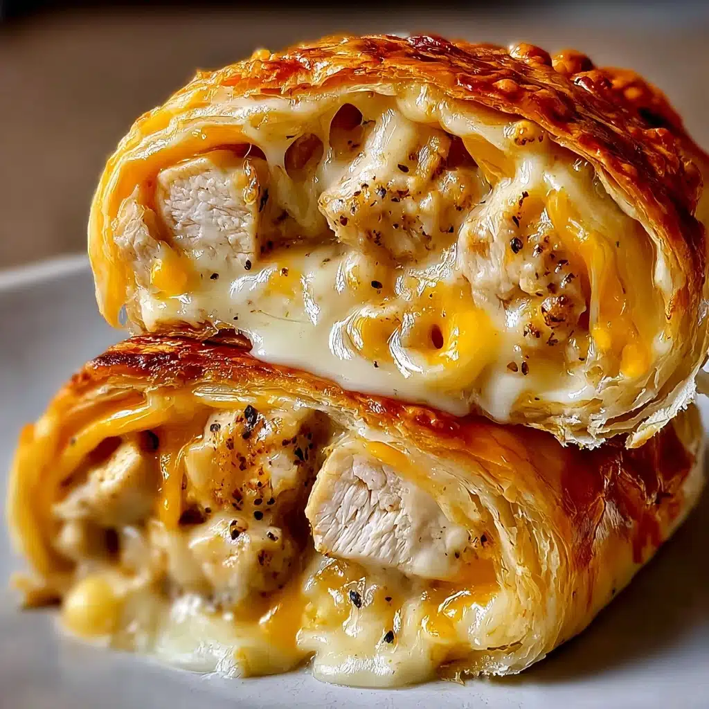 Cheesy Garlic Chicken Wraps Recipe - Recipe Image