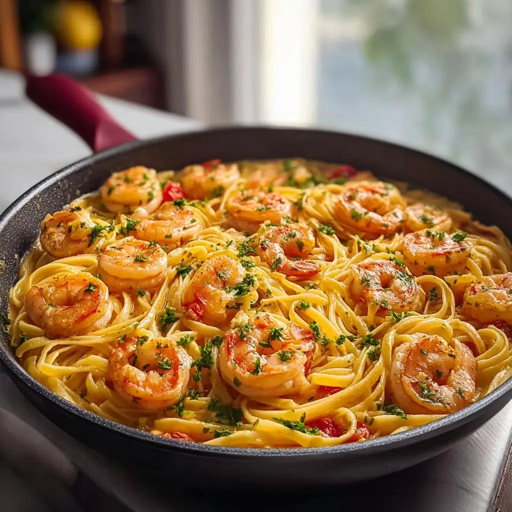 Jamaican Shrimp Pasta: A Creamy Delight Recipe - Recipe Image