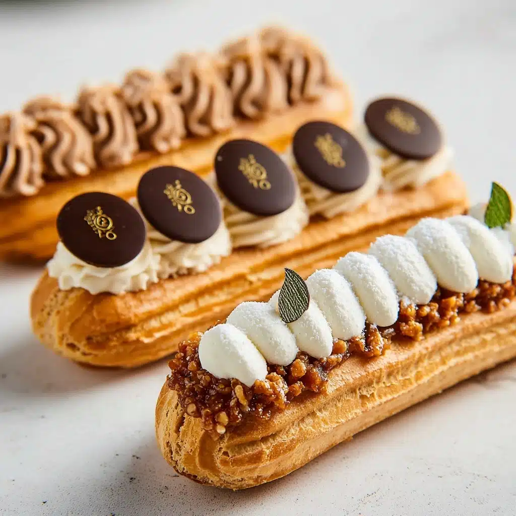 Exquisite Éclairs with Silky Custard Sauce Recipe - Recipe Image