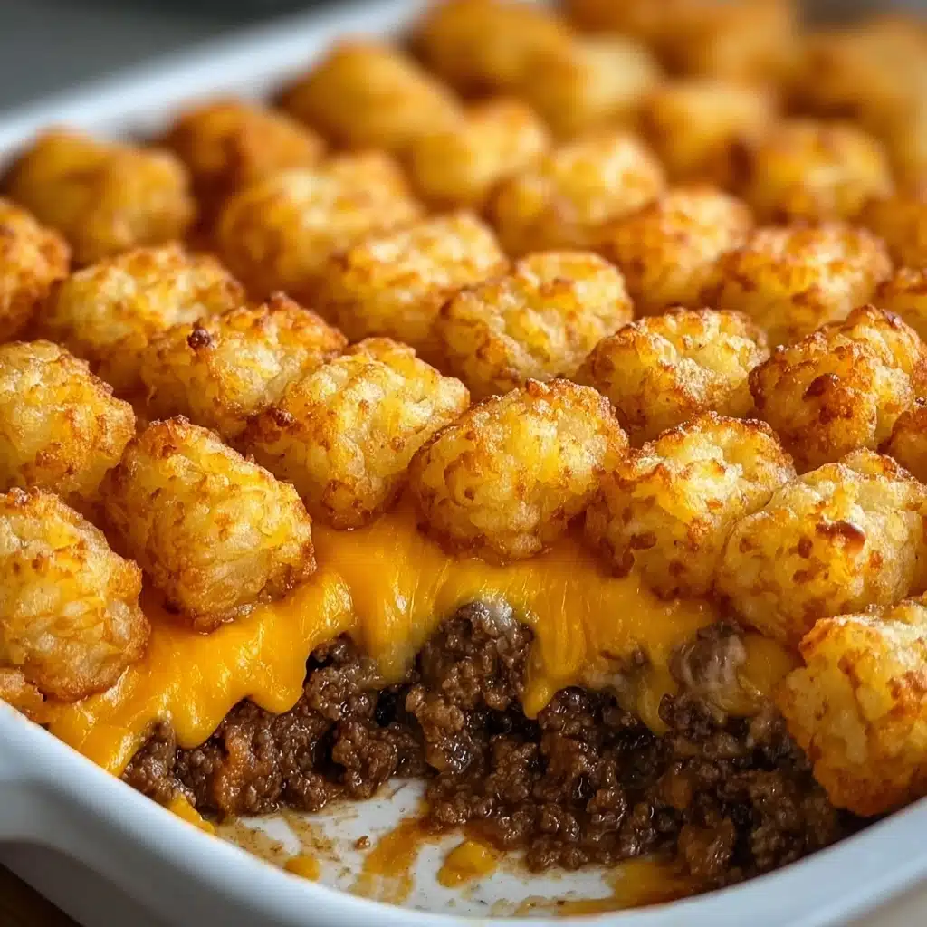Grease a casserole dish and spread the beef mixture evenly across the bottom Recipe - Recipe Image