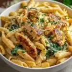 Healthy Garlic Parmesan Chicken Pasta Recipe