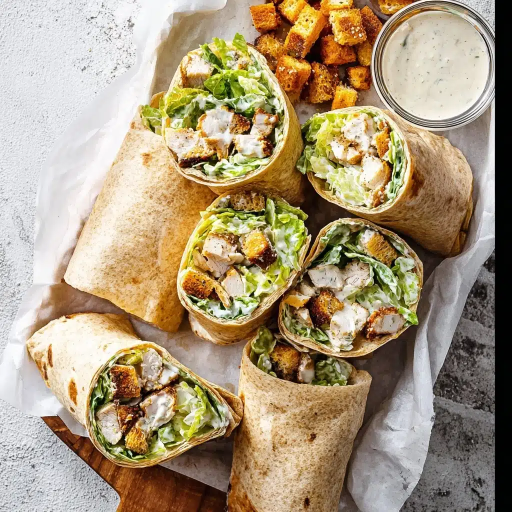 Chicken Caesar Wraps Recipe - Recipe Image