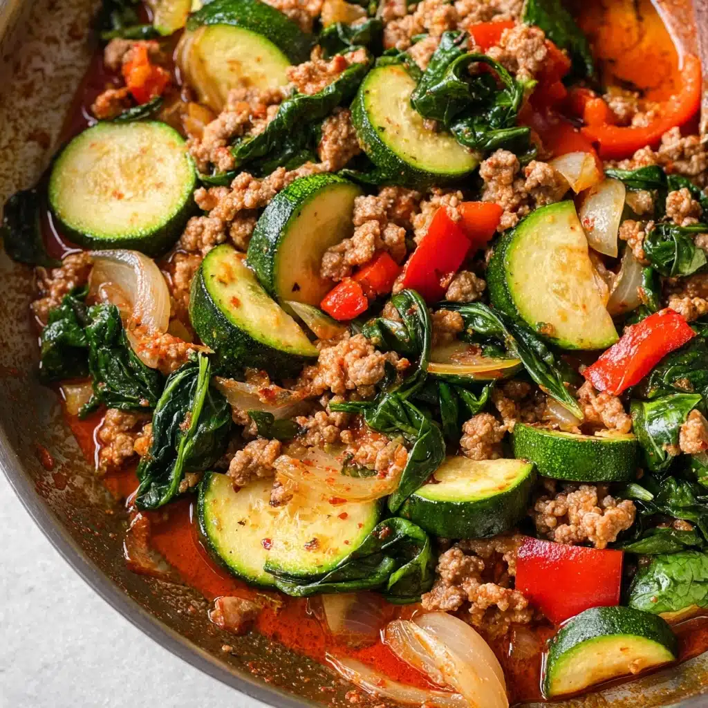 Easy Ground Turkey and Zucchini Skillet Recipe - Recipe Image