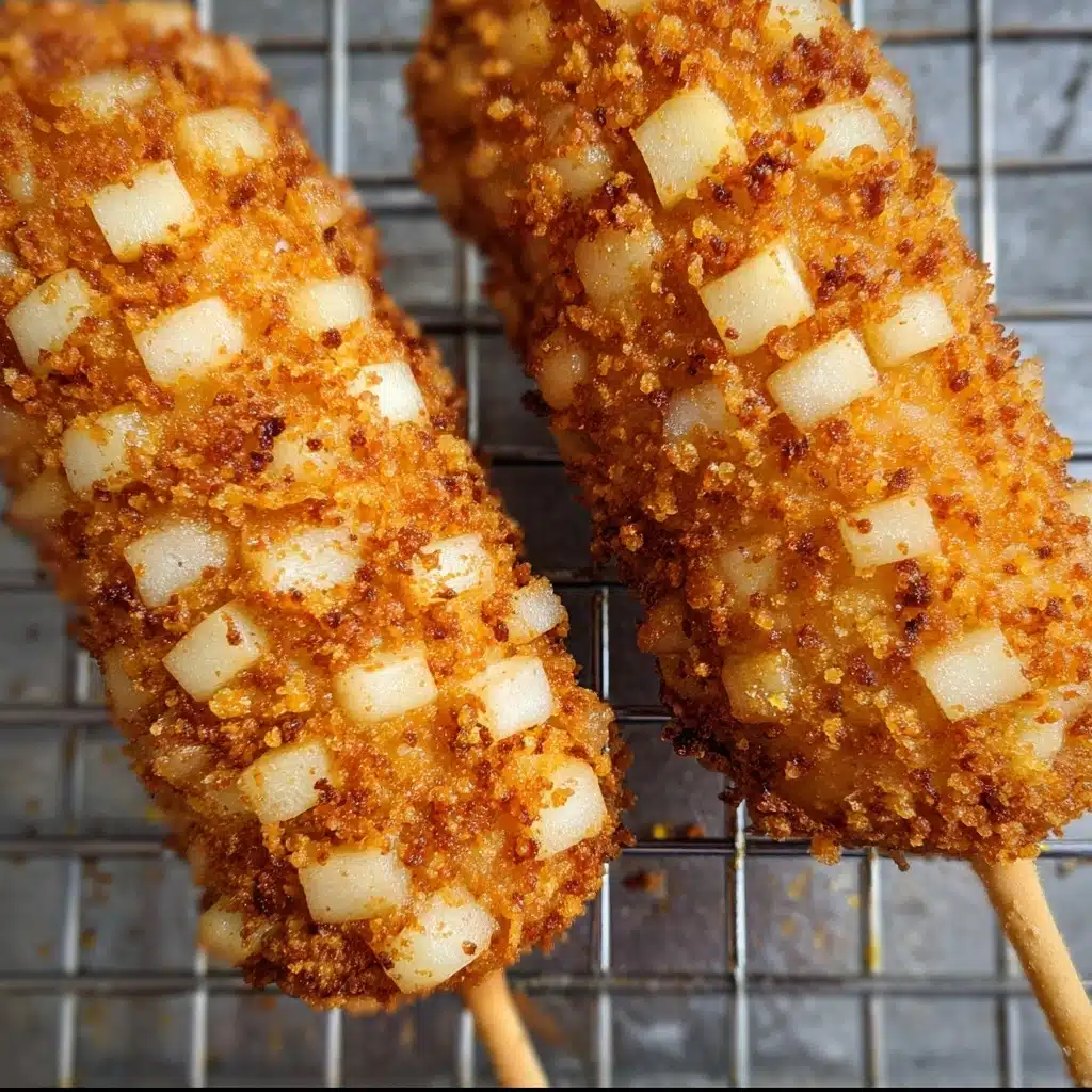Korean Corn Dog- 감자핫도그 (Gamja Hotdog) Recipe - Recipe Image