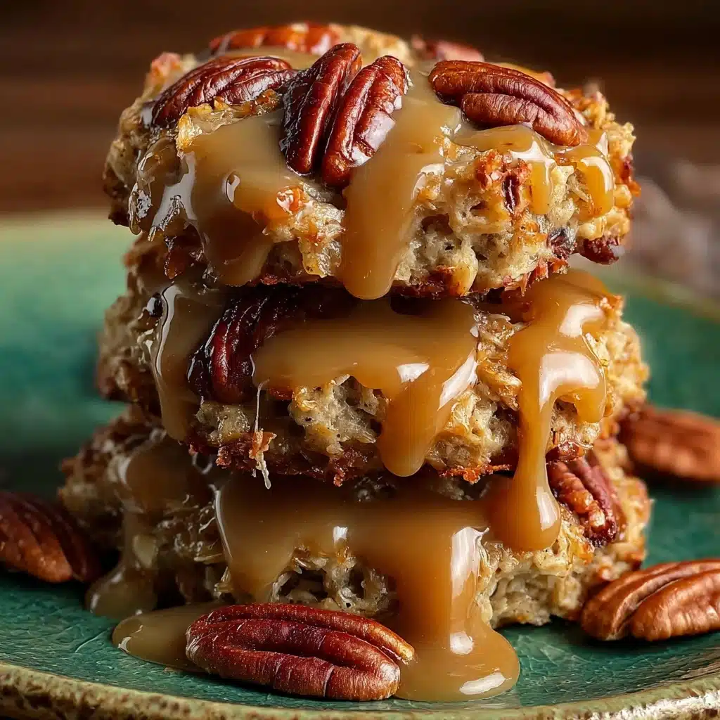 No-Bake Coconut Pecan Praline Cookies Recipe - Recipe Image