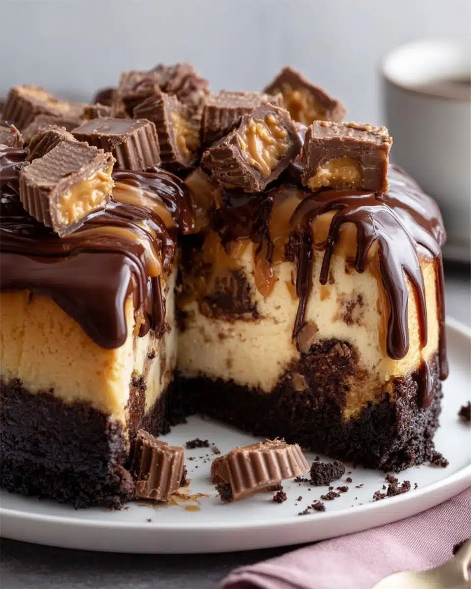 Reese’s Peanut Butter Earthquake Cake Recipe