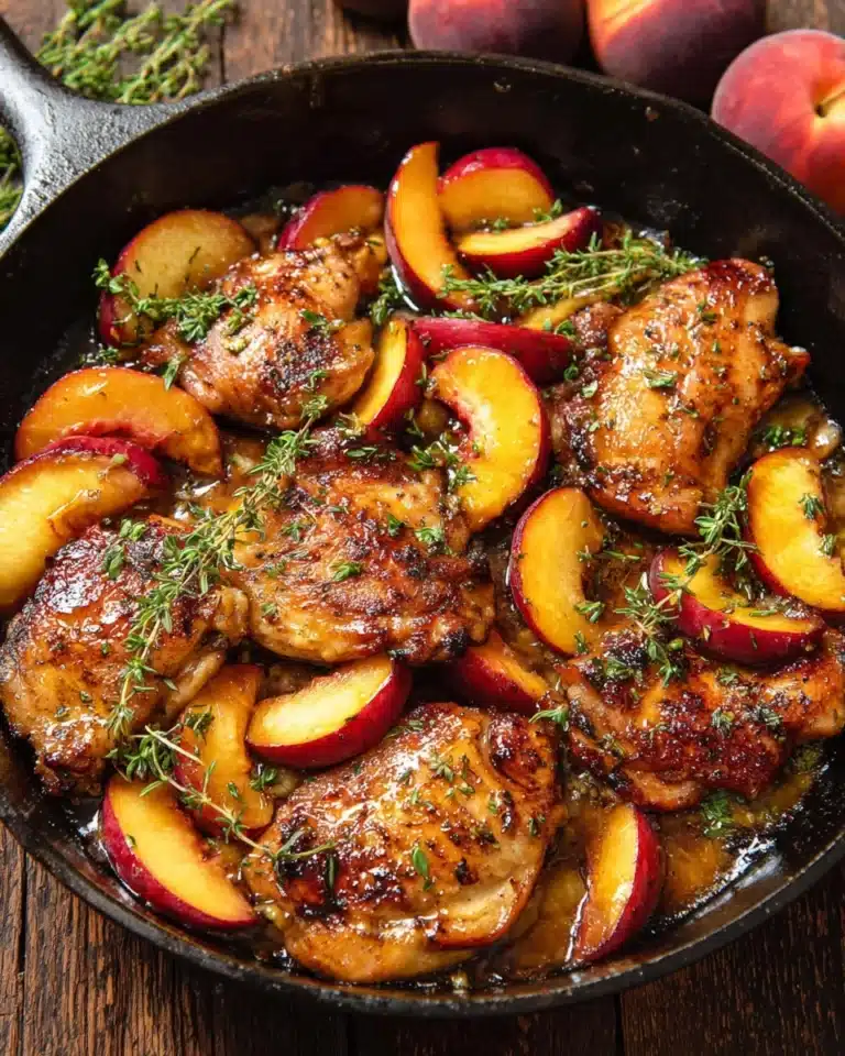 Chicken with Peaches - 30-Minute One-Pan Meal Recipe