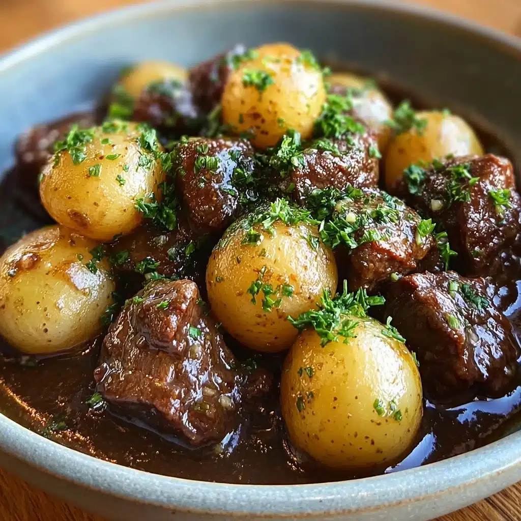 Garlic Butter Beef Bites with Potatoes Recipe - Recipe Image
