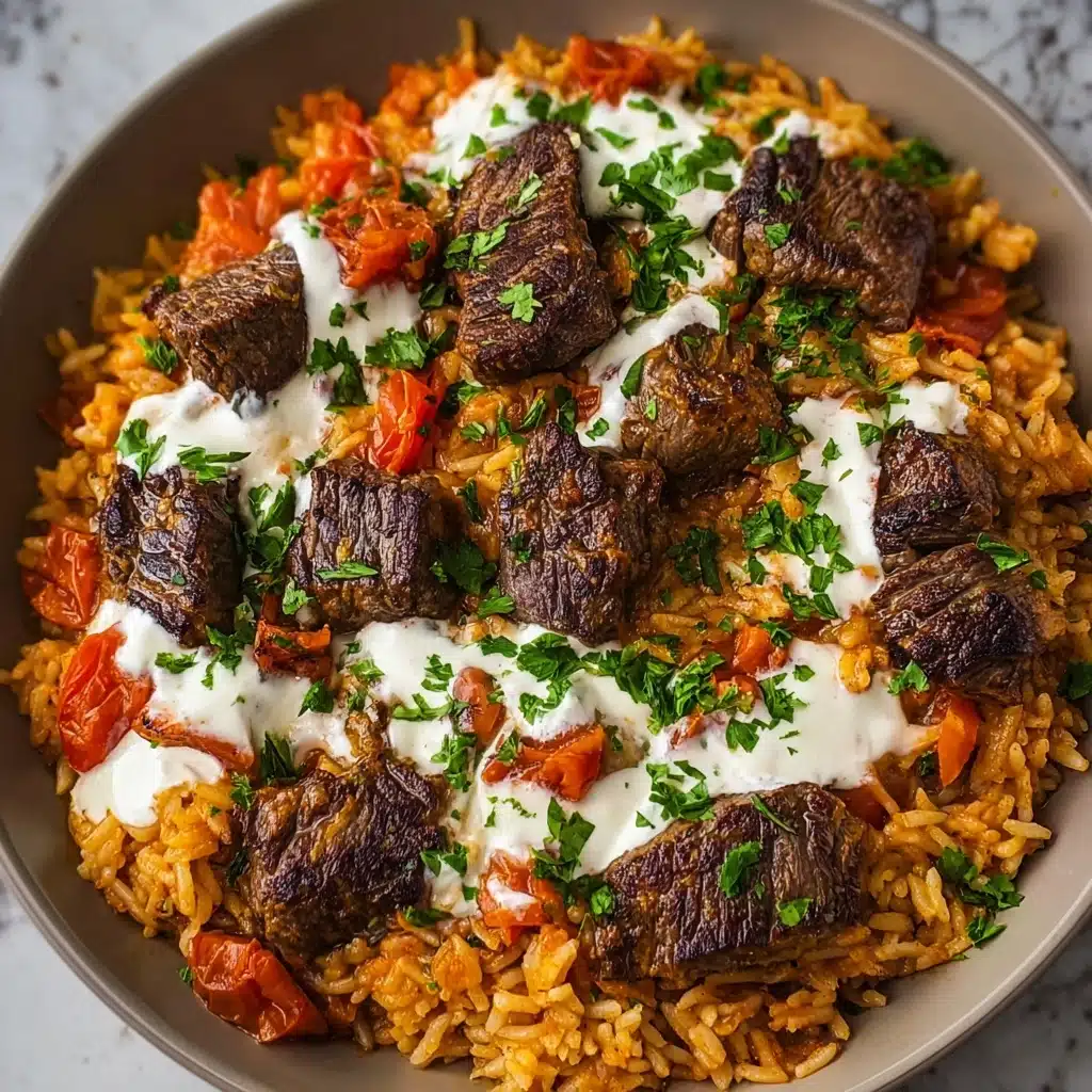 Steak Queso Rice : A Flavorful Recipe Total Time: 35 Recipe - Recipe Image