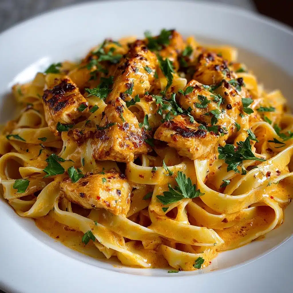 the best Cowboy Butter Chicken Linguine Recipe - Recipe Image