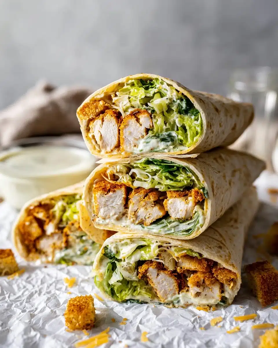 Chicken Caesar Wraps Recipe