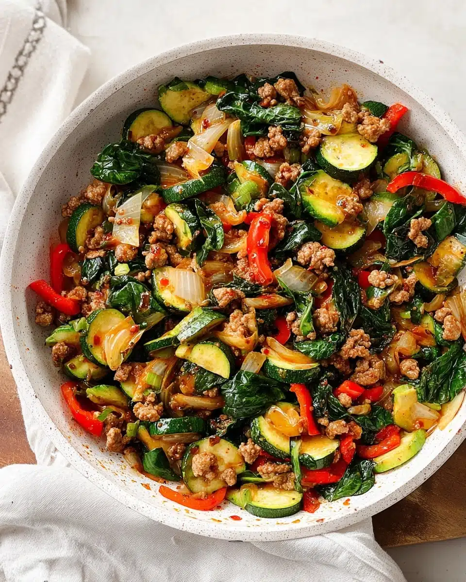 Easy Ground Turkey and Zucchini Skillet Recipe