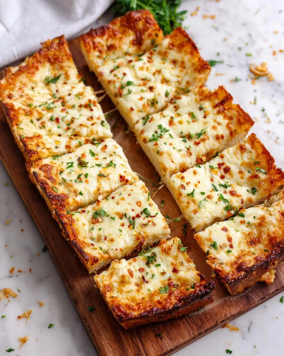 BEST CHEESY GARLIC BREAD Recipe