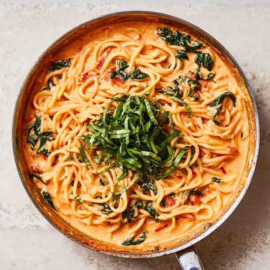 Easy One Pot Creamy Tomato Pasta Recipe - Recipe Image