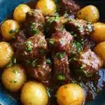 Garlic Butter Beef Bites with Potatoes Recipe