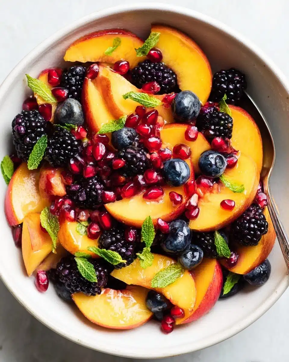 Summer Peach Fruit Salad Recipe