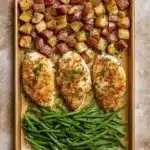 Parmesan Crusted Chicken Sheet Pan Dinner Recipe
