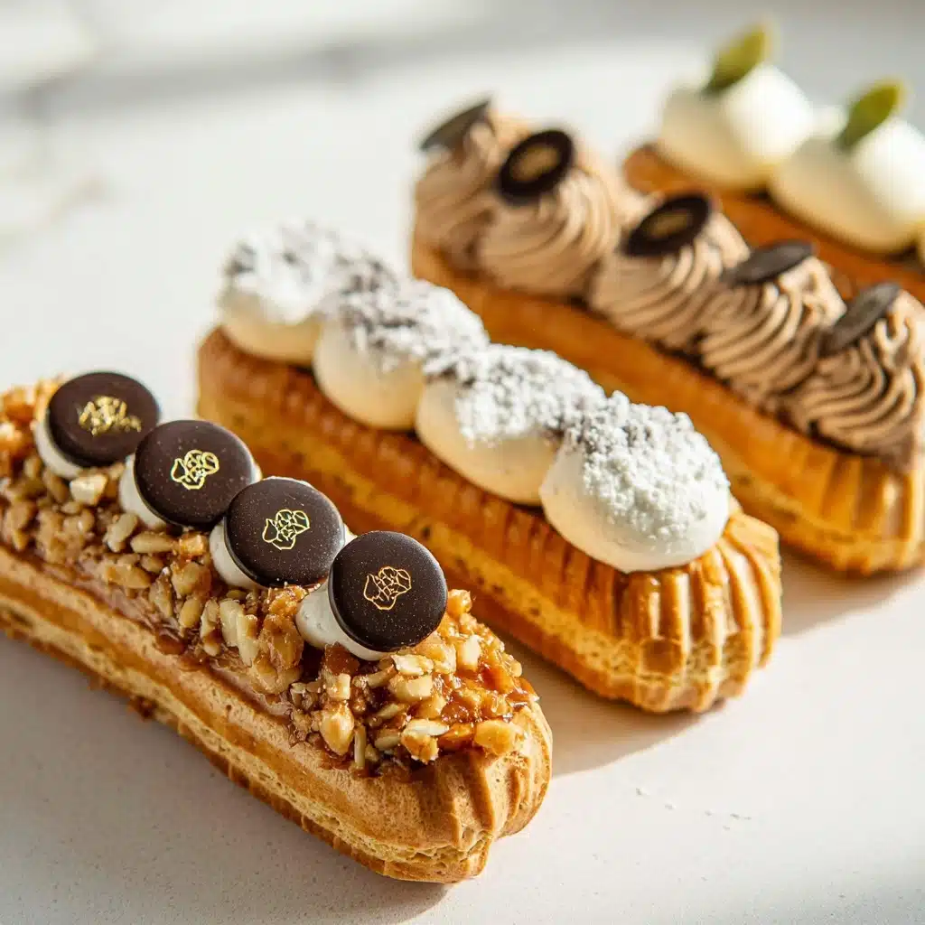 Exquisite Éclairs with Silky Custard Sauce Recipe - Recipe Image