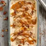Coffee Ice Cream with Toasted Pecans and Caramel Swirl Recipe