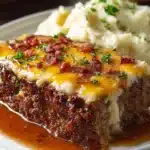 Cowboy Meatloaf and Potato Casserole Recipe