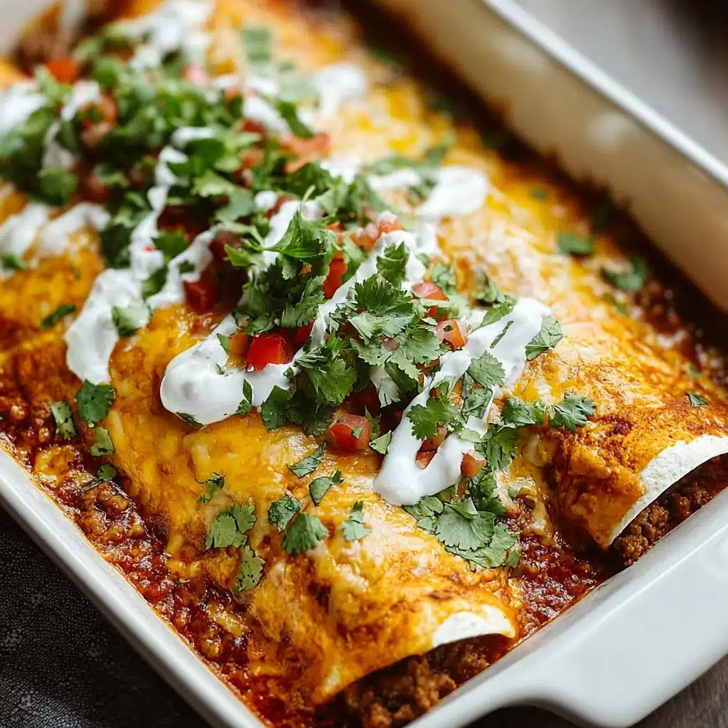 GROUND BEEF ENCHILADAS Recipe - Recipe Image