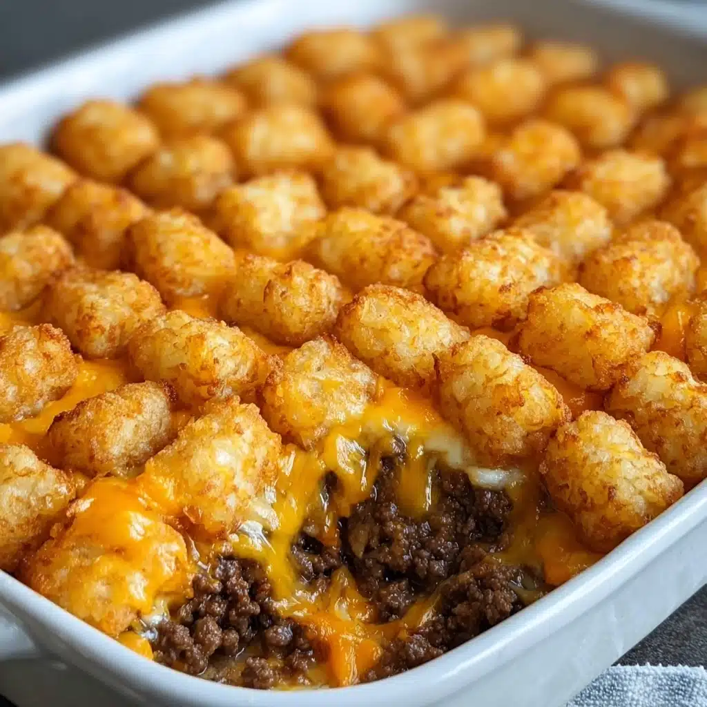 Grease a casserole dish and spread the beef mixture evenly across the bottom Recipe - Recipe Image