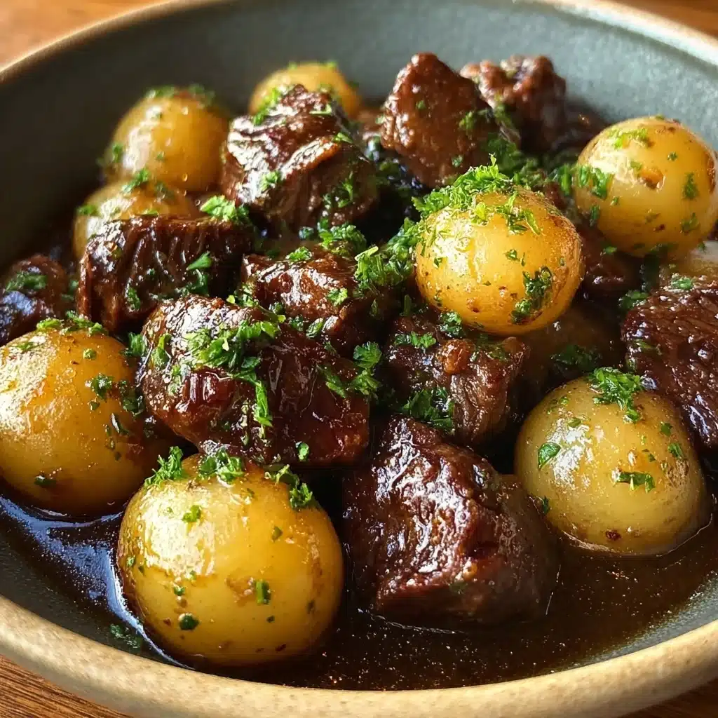 Garlic Butter Beef Bites with Potatoes Recipe - Recipe Image
