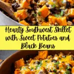 Southwest Sweet Potato, Black Bean and Rice Skillet Recipe