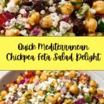 Mediterranean Chickpea Feta Salad Recipe