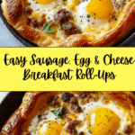 Sausage Egg and Cheese Breakfast Roll-Ups Recipe