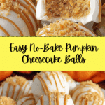 No-Bake Pumpkin Cheesecake Balls Recipe