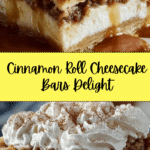 Ooey-Gooey Cinnamon Roll Cheesecake Bars Recipe