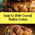 No-Bake Coconut Pecan Praline Cookies Recipe