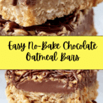 No-Bake Chocolate Oatmeal Bars Recipe