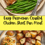 Parmesan Crusted Chicken Sheet Pan Dinner Recipe