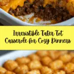 Grease a casserole dish and spread the beef mixture evenly across the bottom Recipe