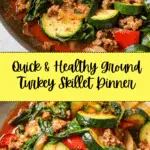 Easy Ground Turkey and Zucchini Skillet Recipe