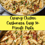 Creamy Chicken Carbonara Recipe