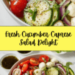 Fresh Cucumber Caprese Salad Recipe