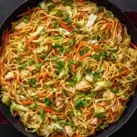 Chicken Chow Mein with the Best Chow Mein Sauce Recipe