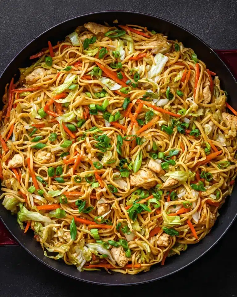 Chicken Chow Mein with the Best Chow Mein Sauce Recipe