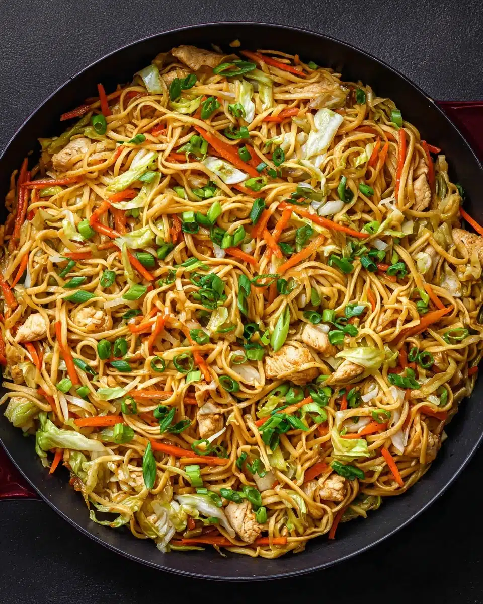 Chicken Chow Mein with the Best Chow Mein Sauce Recipe