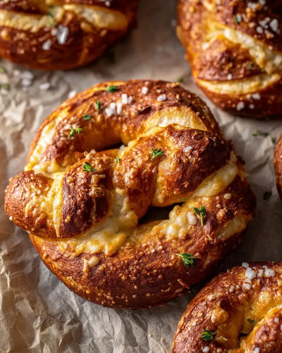 Mozzarella Stuffed Soft Pretzels Recipe - Recipe Image