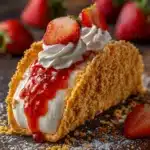 Strawberry Crunch Cheesecake Tacos Recipe