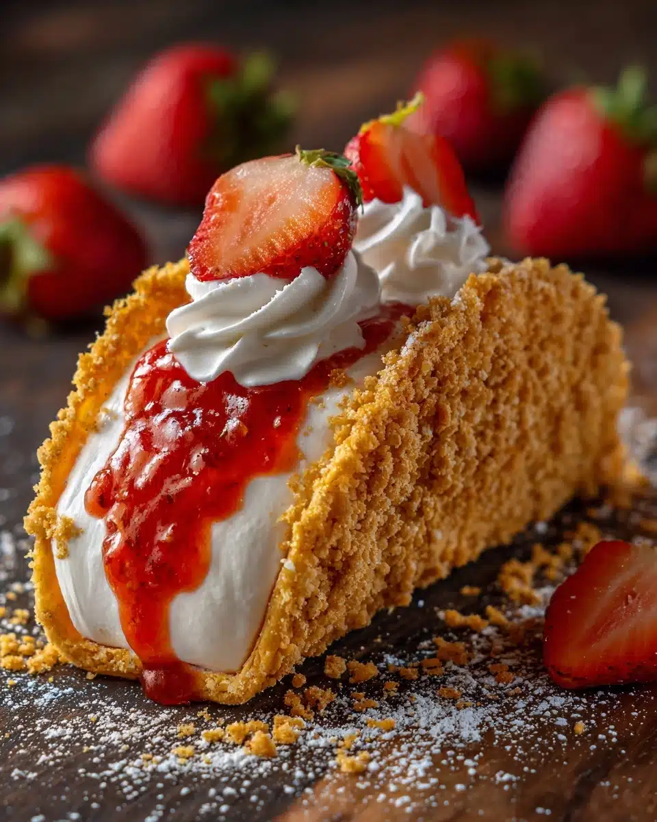 Strawberry Crunch Cheesecake Tacos Recipe
