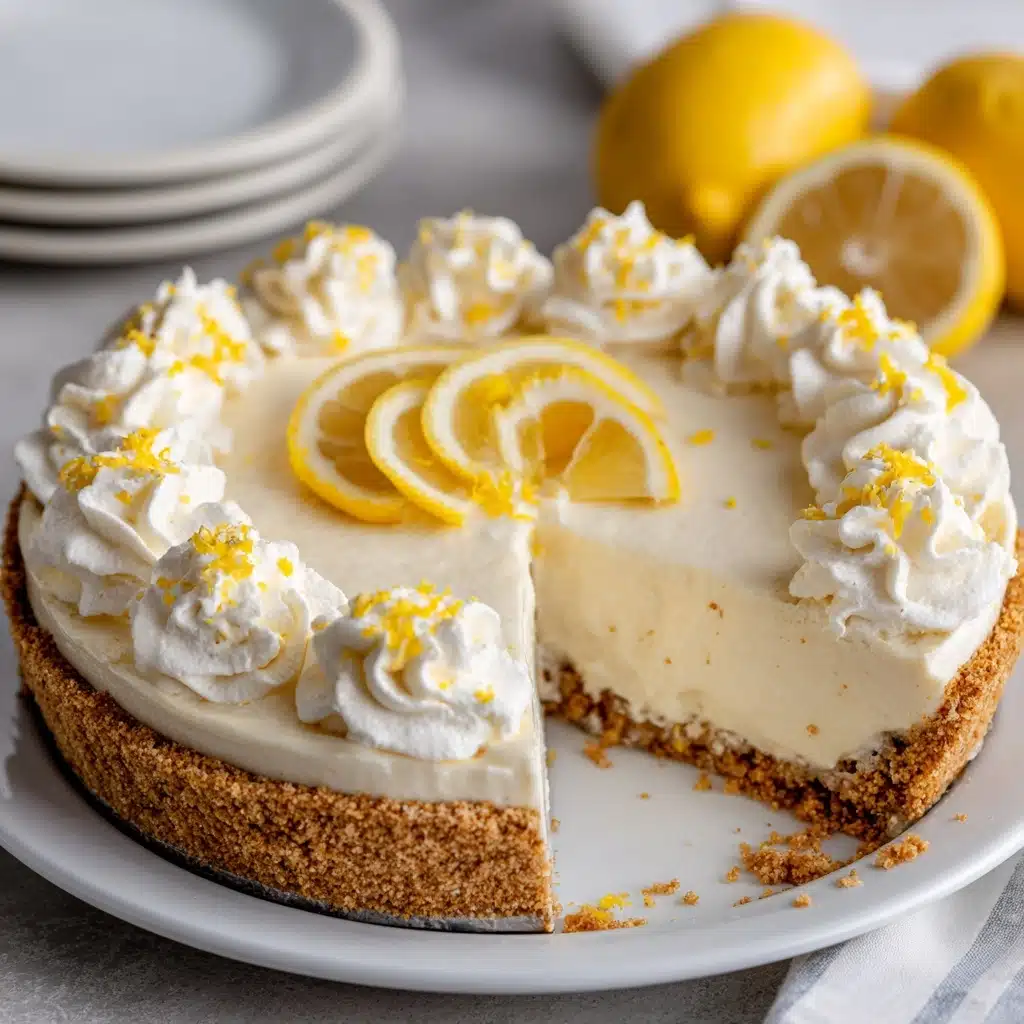 No-Bake Cream Cheese Lemonade Pie Recipe - Recipe Image