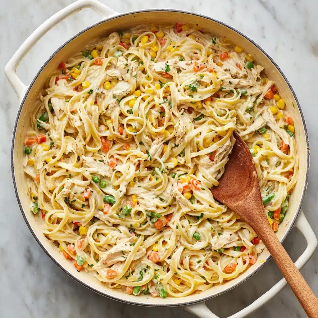Chicken Pot Pie Pasta Recipe - Recipe Image