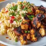 Garlic Chicken Twisted Pasta in Spicy Velveeta Cheese Recipe