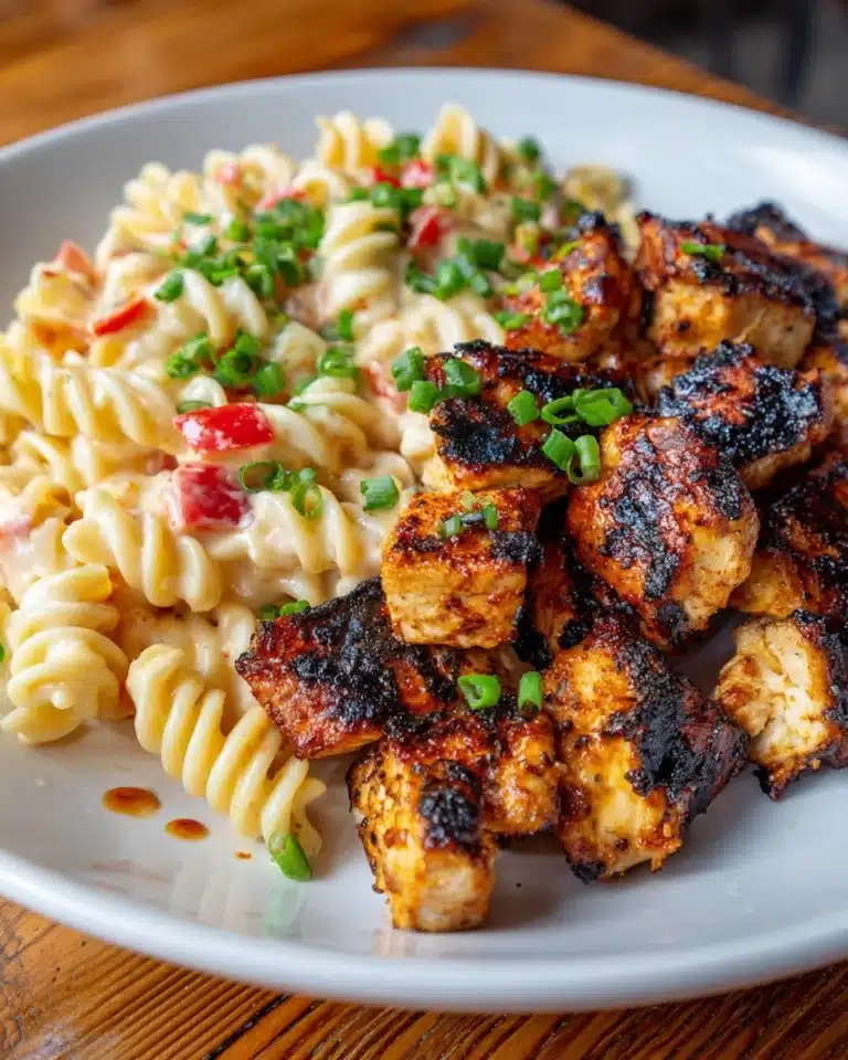 Garlic Chicken Twisted Pasta in Spicy Velveeta Cheese Recipe